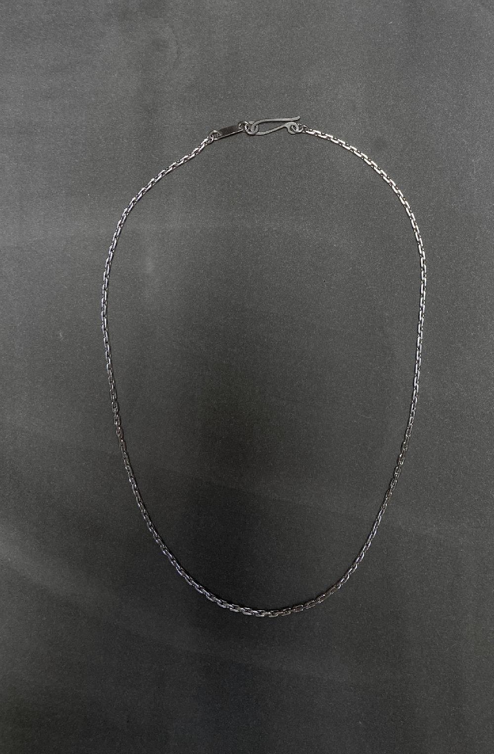 Annie Costello Brown Neo Rope Cable Chain Rhodium