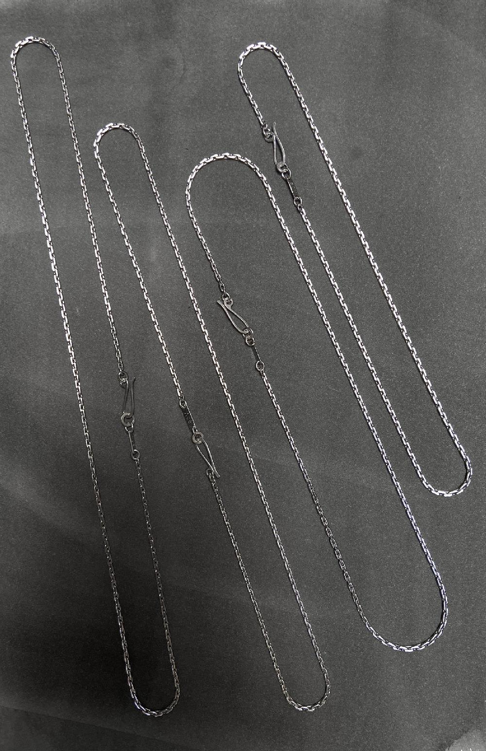 Annie Costello Brown Neo Rope Cable Chain Rhodium