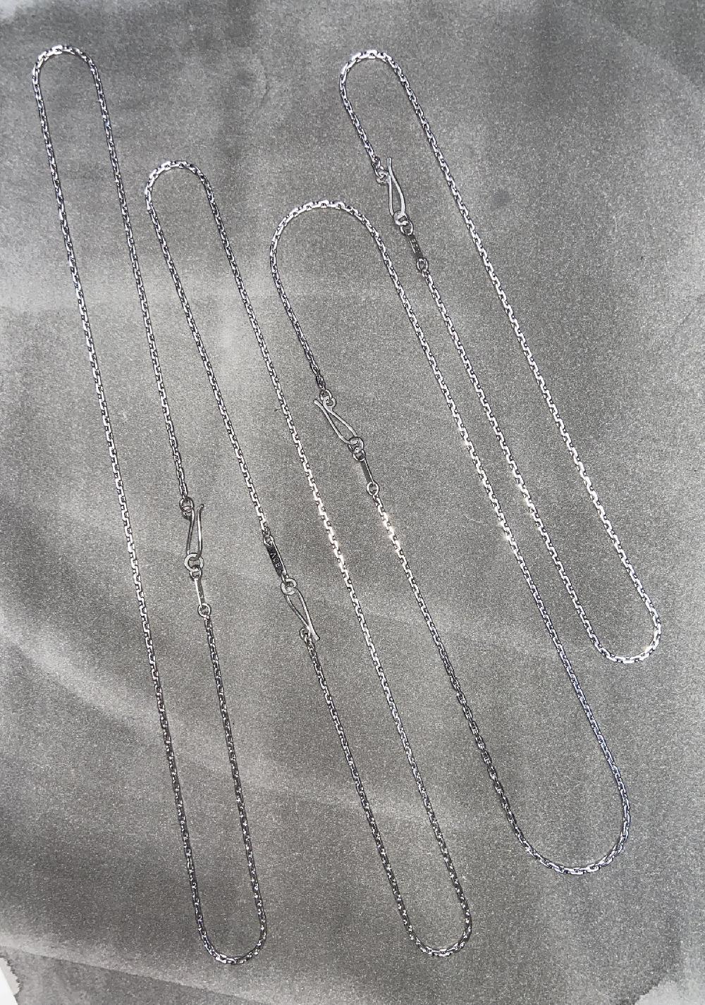 annie costello brown neo rope cable chain rhodium