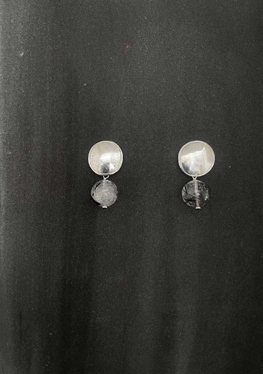 Annie Costello Brown Rutilated Quarts Bead Drop