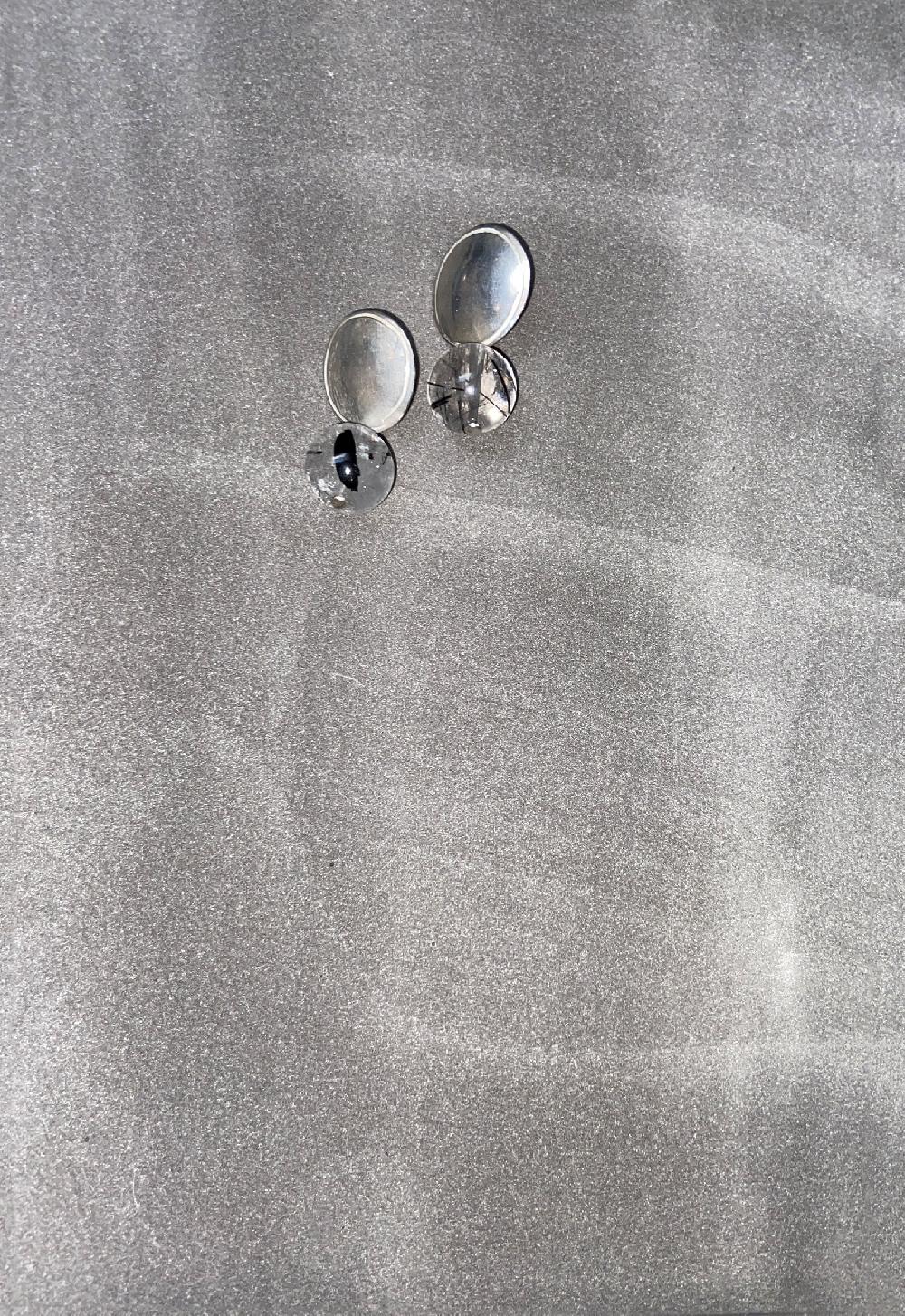 Annie Costello Brown Rutilated Quarts Bead Drop