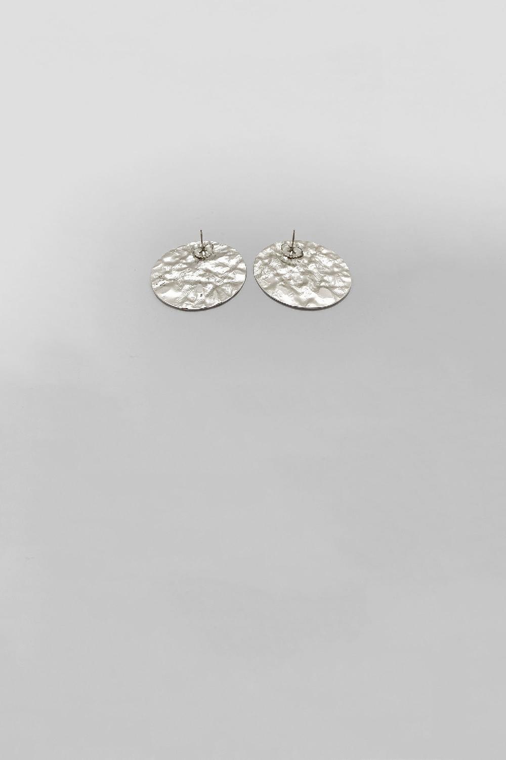 Annie Costello Brown Small Disc Foil Silver