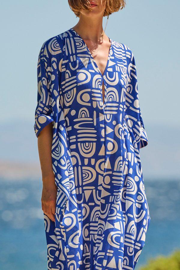 Annie P Aelia Dress Ornaments Blue