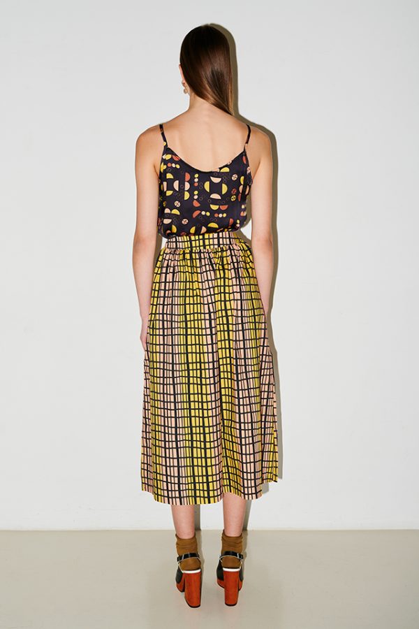 Annie P Amelia Skirt Trapnet Black