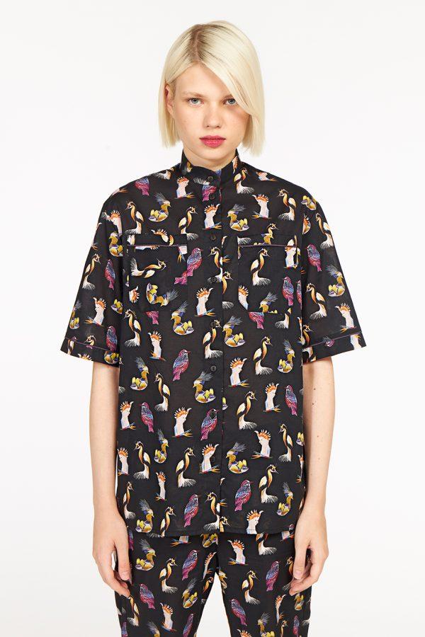 Annie P Antibes Shirt Birdsparty Night