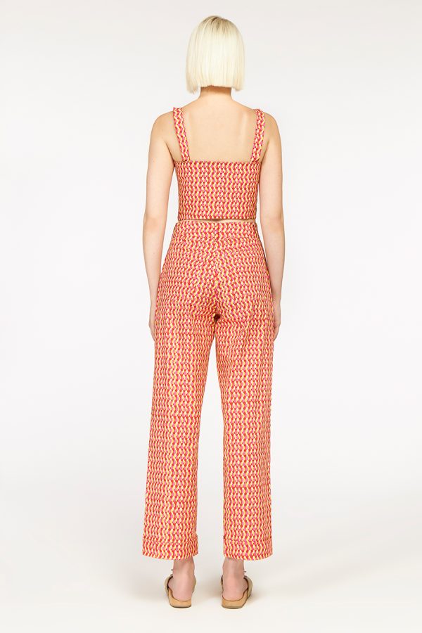 Annie P Basic Pants Dots Red & Yellow