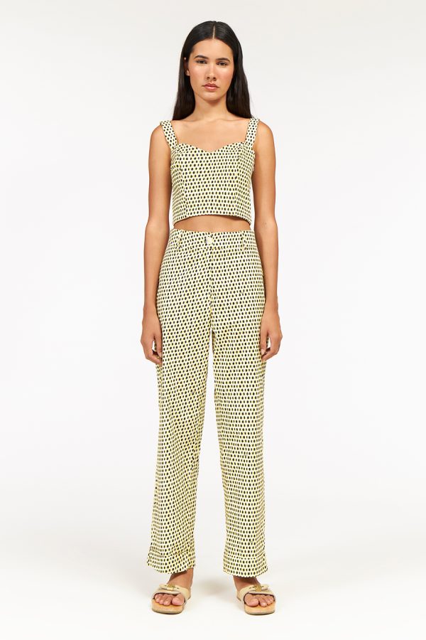 annie p Basic Pants Yellow & Black