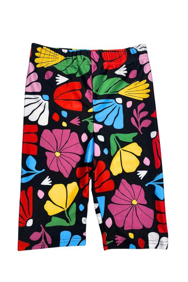 annie p Biker Shorts Garden Black