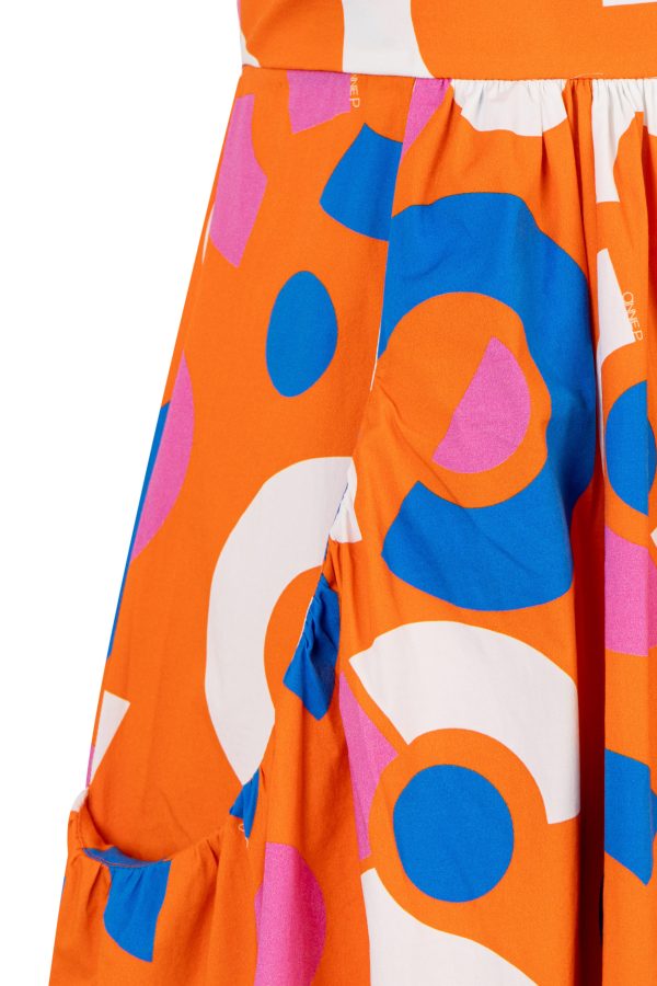 Annie P Bon-Bon Dress Candybag Orange