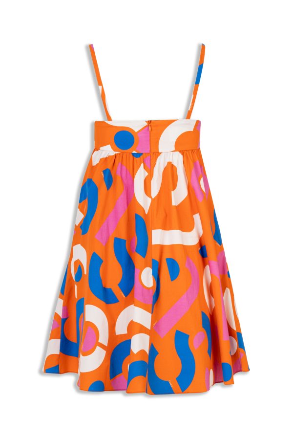 Annie P Bon-Bon Dress Candybag Orange