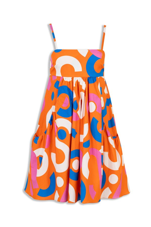 annie p Bon-Bon Dress Candybag Orange