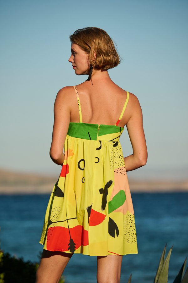 Annie P Bon-Bon Dress Summer Lime