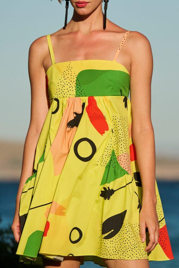 Annie P Bon-Bon Dress Summer Lime