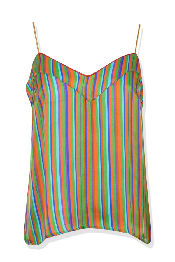 annie p Chloe Blouse Tiger Maze Black/Line Orange