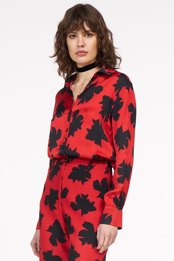 Annie P Classic Shirt Poppy Red