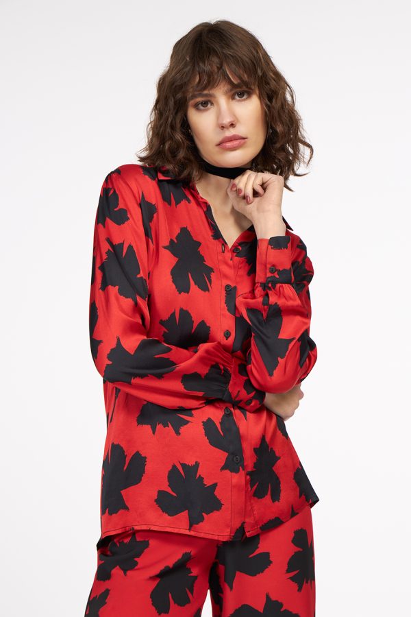Annie P Classic Shirt Poppy Red