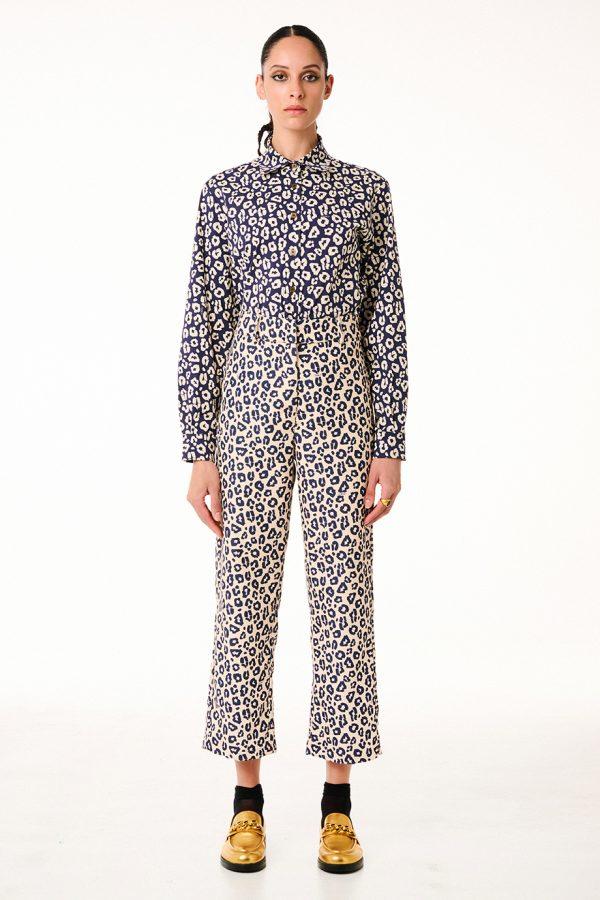 Annie P Cord Pants Animal Cream