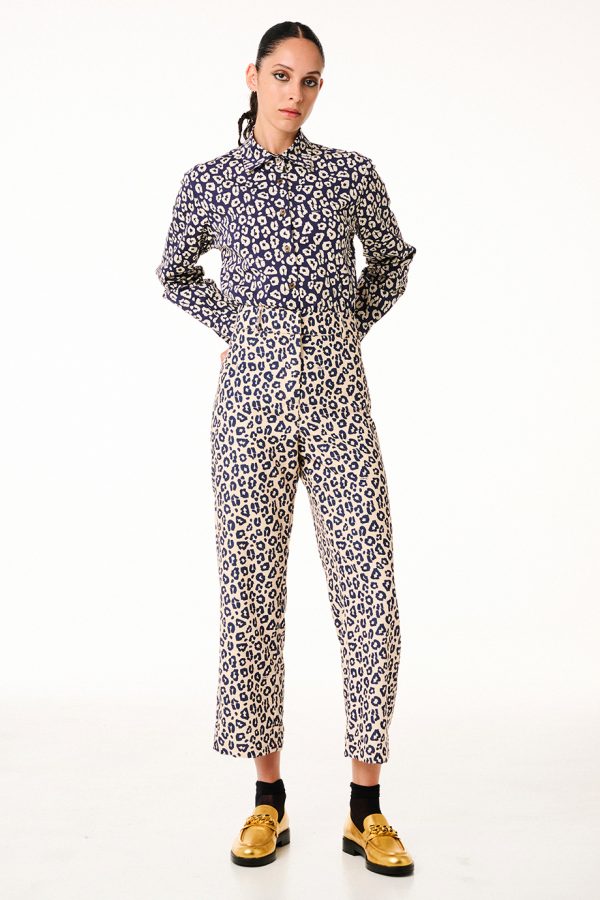 Annie P Cord Pants Animal Cream