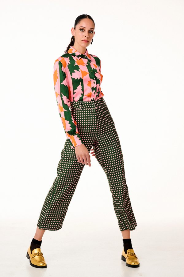 Annie P Cord Pants Square Pink