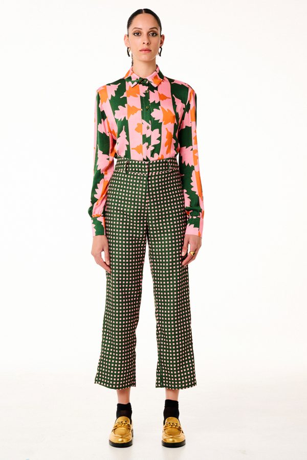 annie p Cord Pants Square Pink