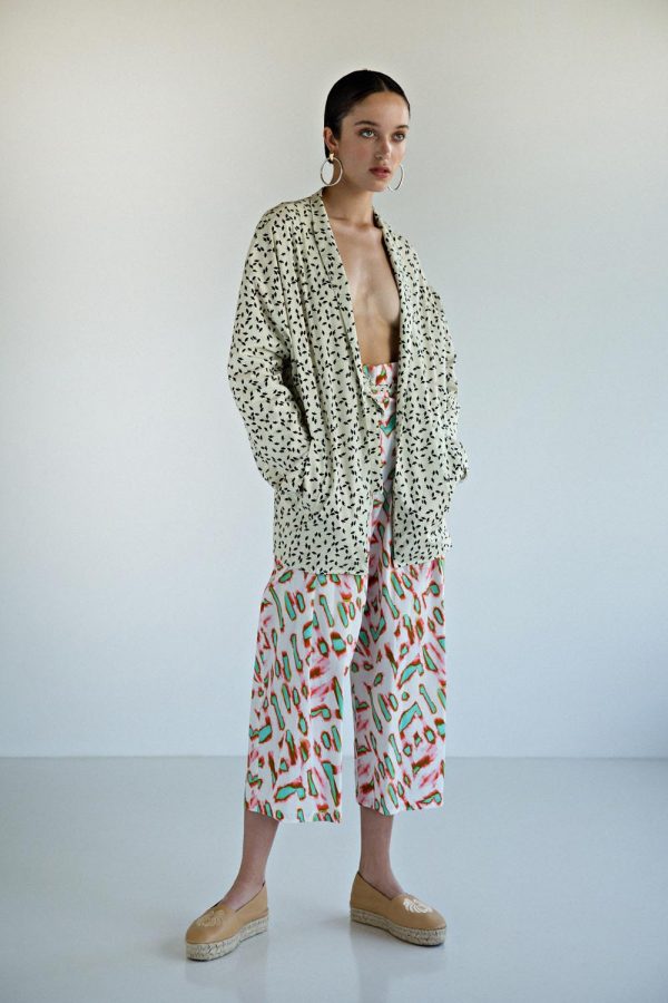 annie p Cotton Pants Flames White/ Confetti Cream