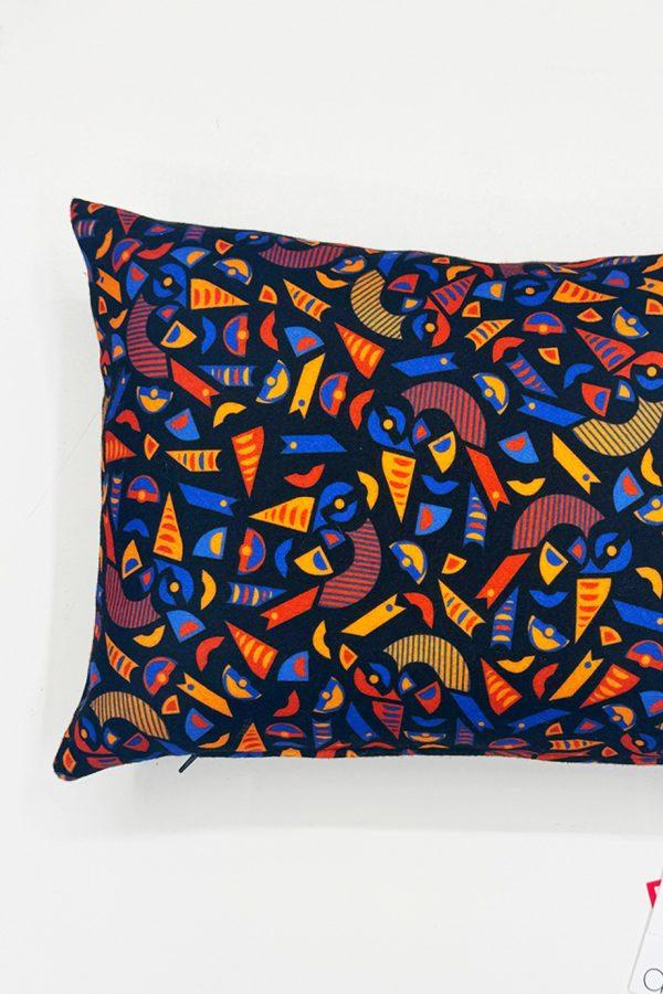 Annie P Cushion Roller Coaster Black