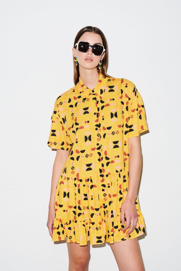 annie p Gambit Dress Bling Toys Yellow