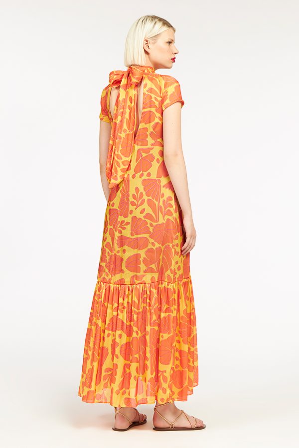 Annie P Grace Dress Garden Yellow & Orange
