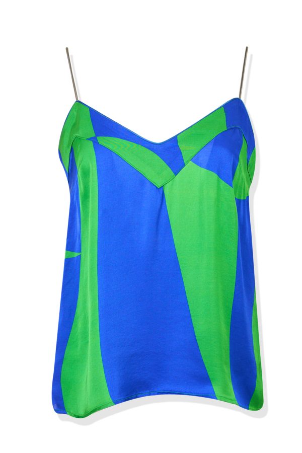 annie p Harris Top Traces Blue