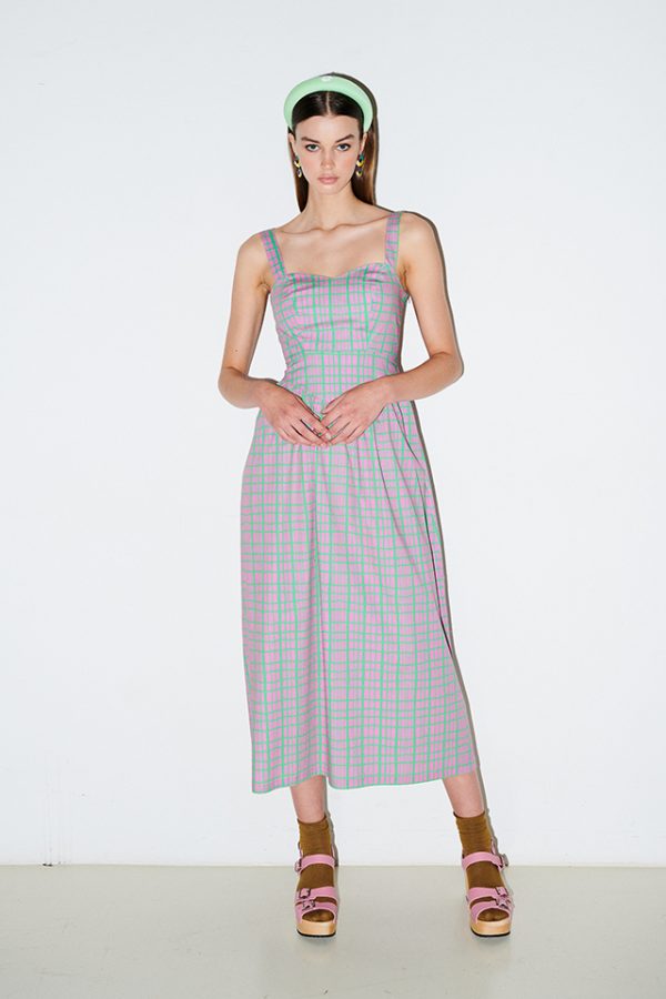 annie p Joy Dress Trapnet Green