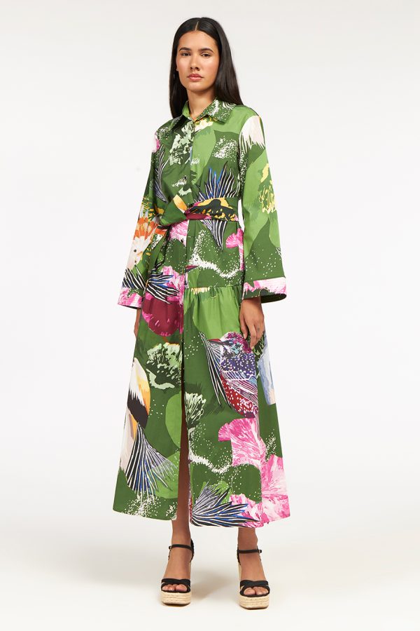 annie p Magda Dress Edem Green