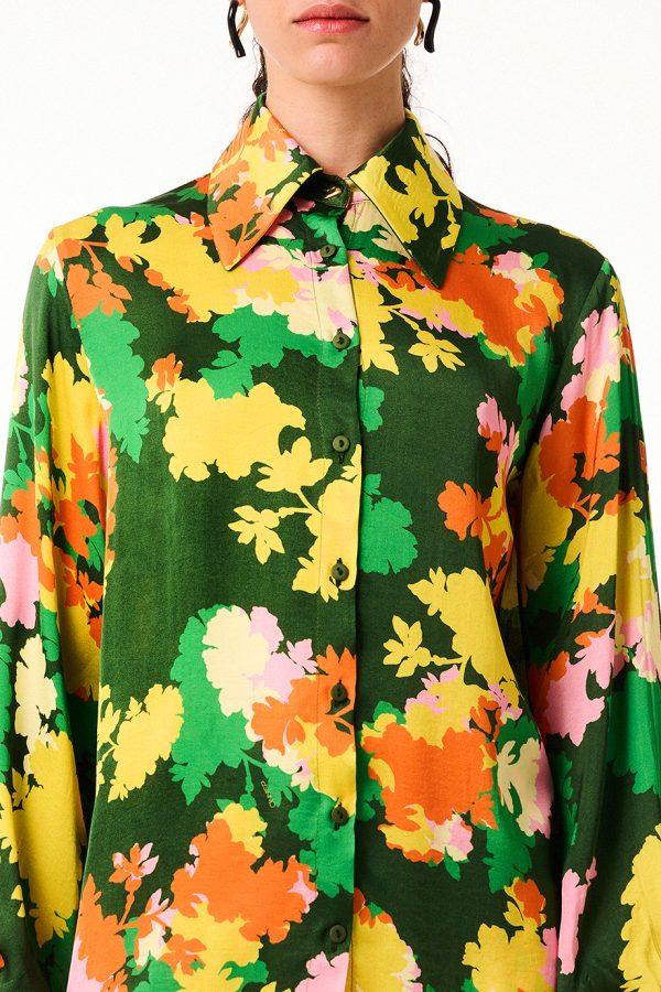 Annie P Martha Shirt Blossom Green