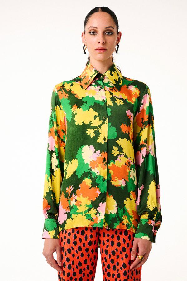 annie p Martha Shirt Blossom Green