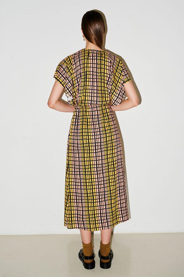 Annie P Maya Dress Trapnet Black