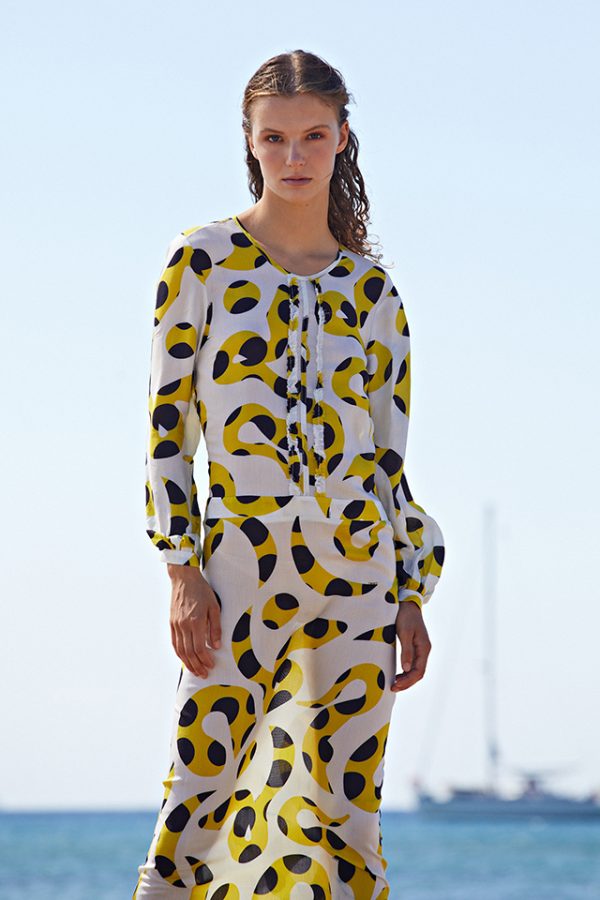 annie p Melia Dress Lines Duo