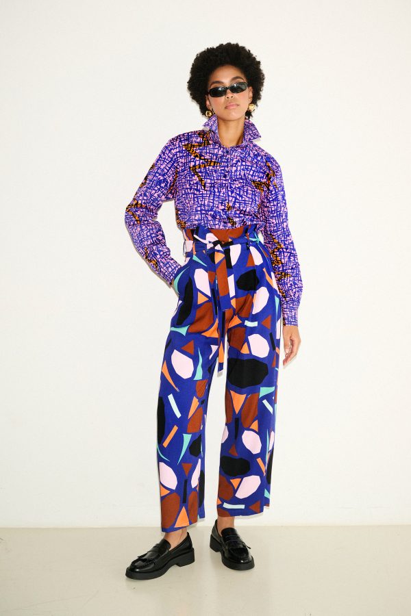 annie p Milla Pants Africa Big Blue