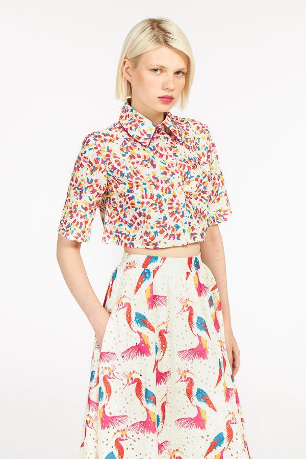 Annie P Nerdia Shirt Feather Circus