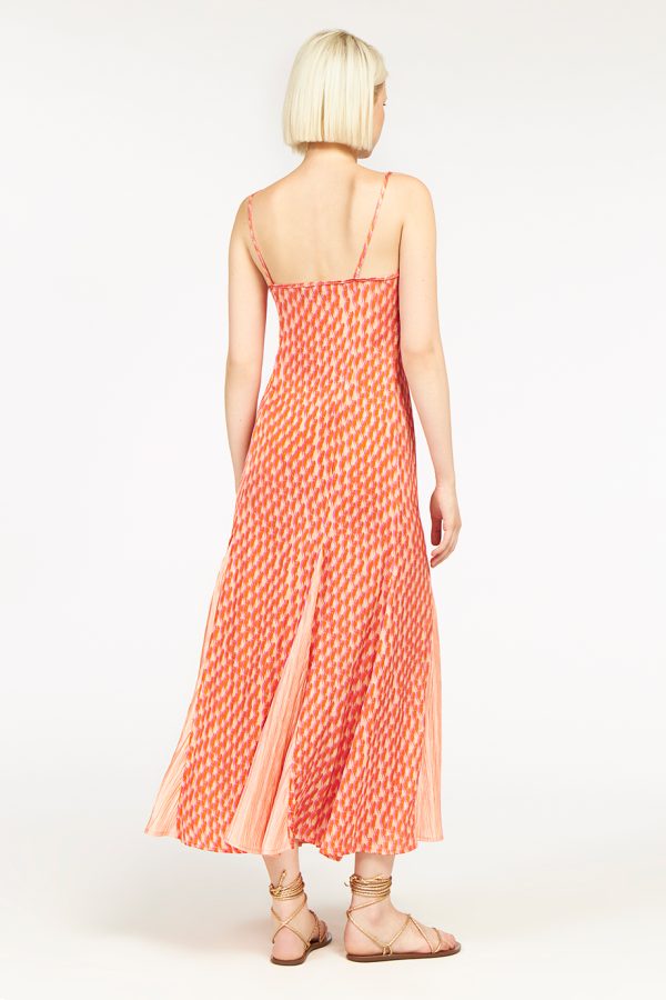 Annie P Odette Dress Murmur Nude & Plisse