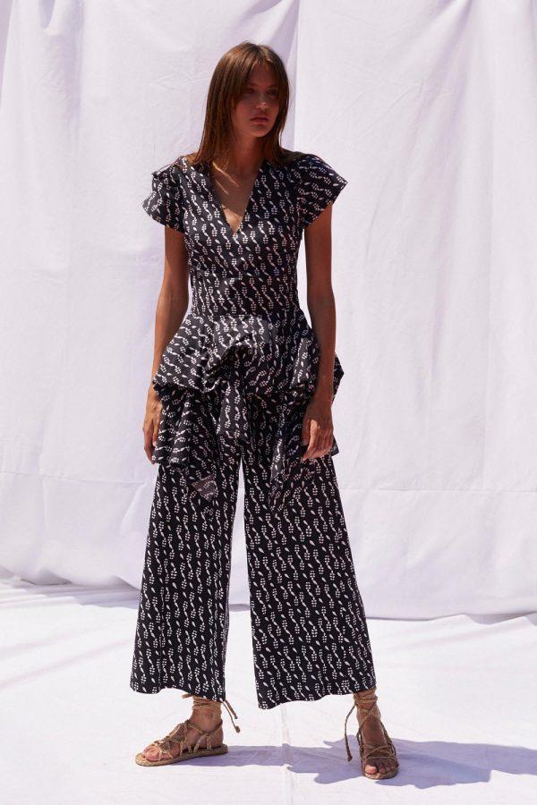 annie p Pepper Dress Safari Black