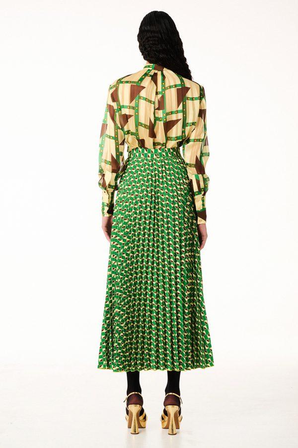 Annie P Pleated Skirt Zoom Out