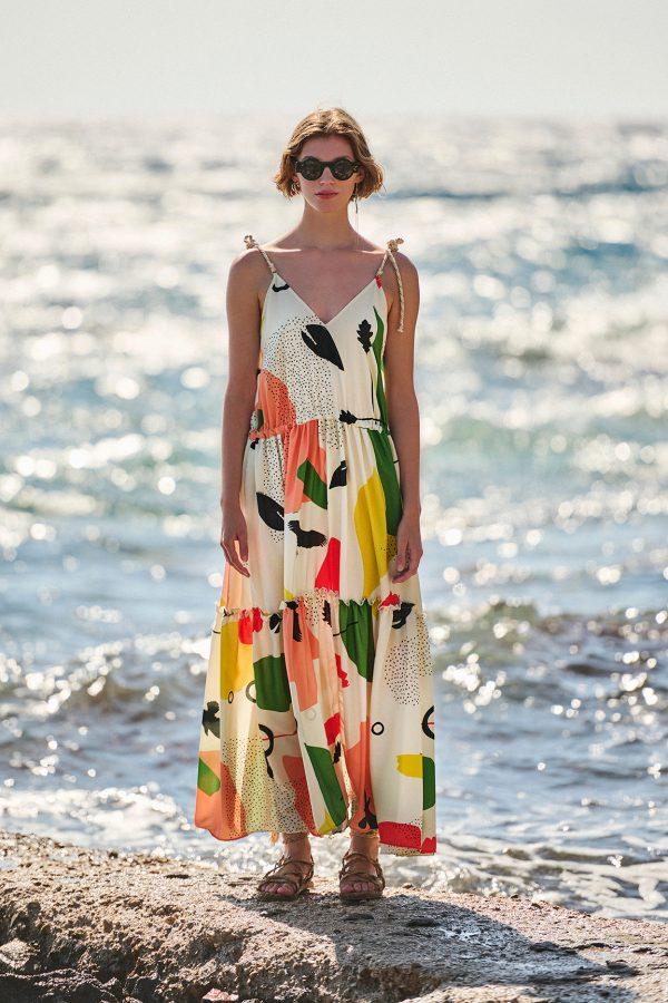 annie p Riviera Dress Summer Cream