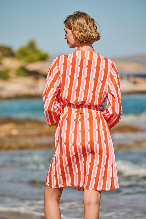 Annie P Robe W Belt Pills Orange