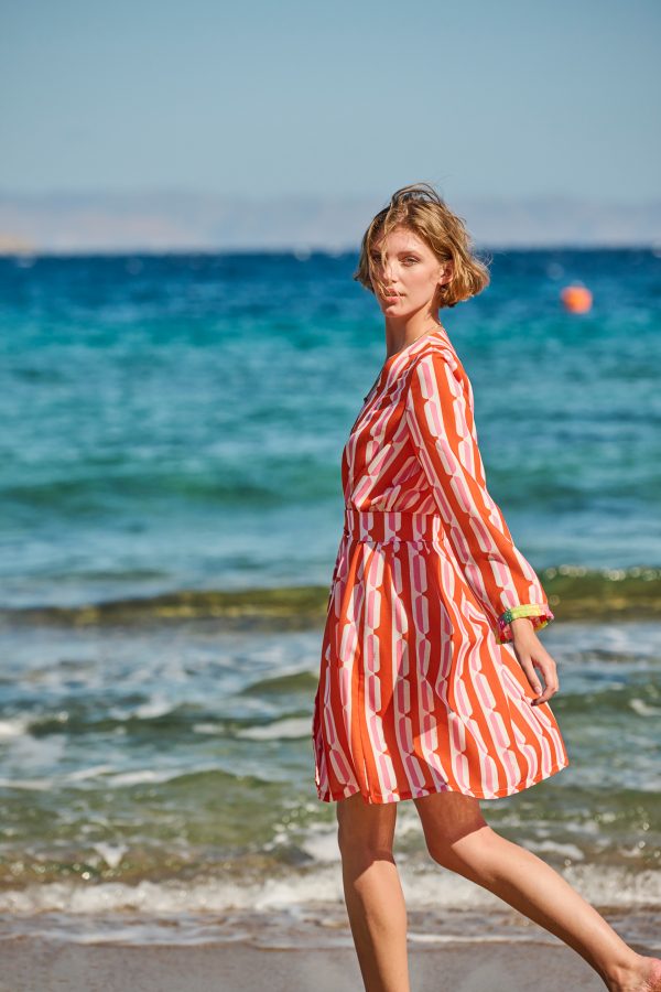 Annie P Robe W Belt Pills Orange