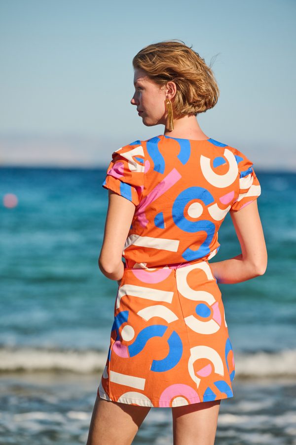 Annie P Rose Top Candybag Orange