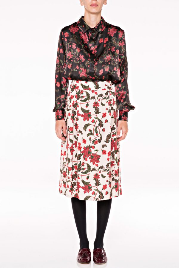 annie p Ruby Blooms Dirty Pink Skirt