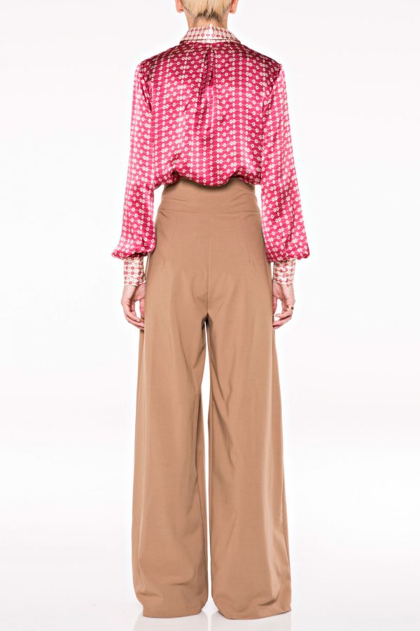 Annie P Ruby Blooms Dirty Pink Trousers Camel