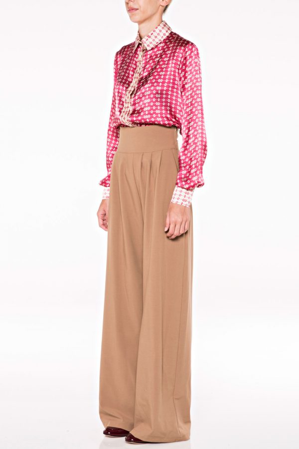 Annie P Ruby Blooms Dirty Pink Trousers Camel