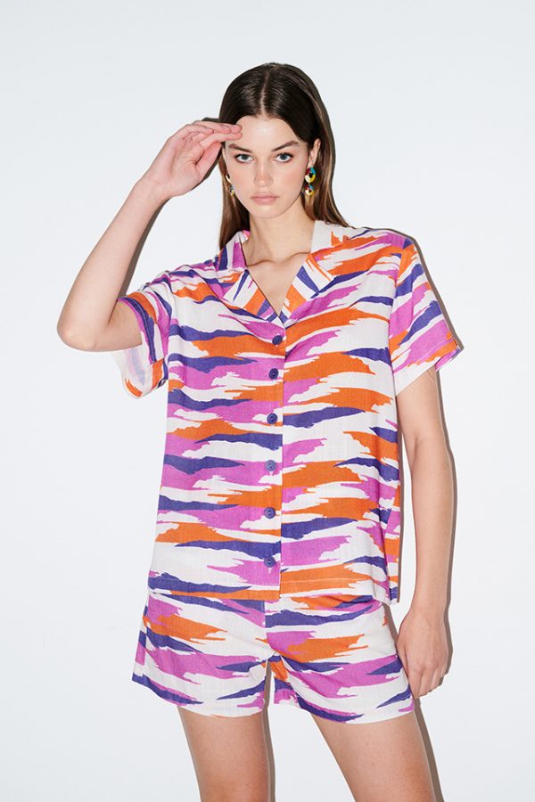 annie p Safari Shorts Camouflage