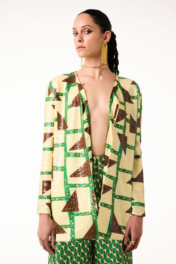 annie p Sequin Jacket Zoom In