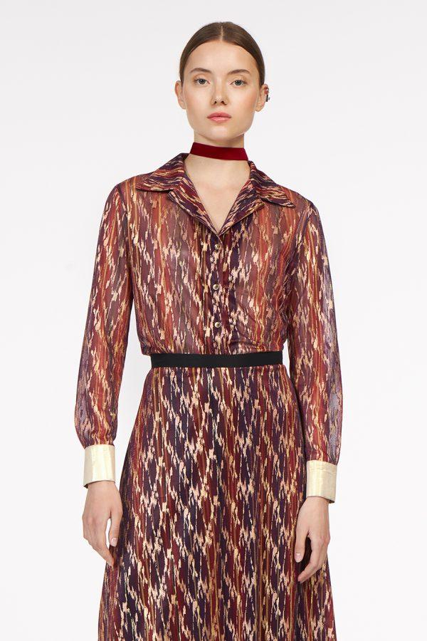 annie p Serafina Shirt Traces Pink